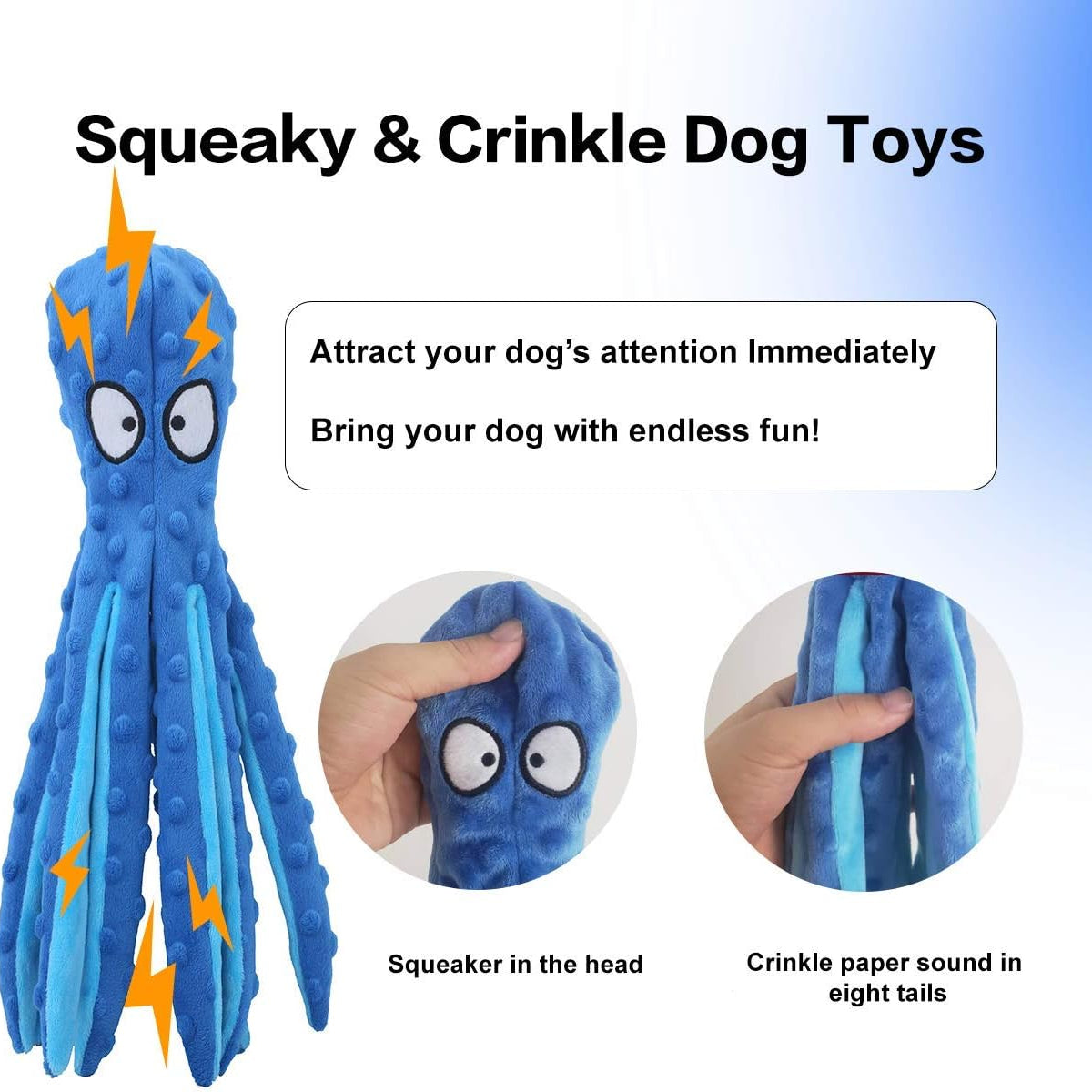 HappinessPaws™ Octopus Indestructible & Squeaky toy: A favorite among playful pups.
