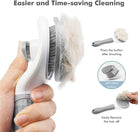 Effortlessly remove loose fur and debris with the Cat Self-Cleaning Brush by HappinessPawsâą.