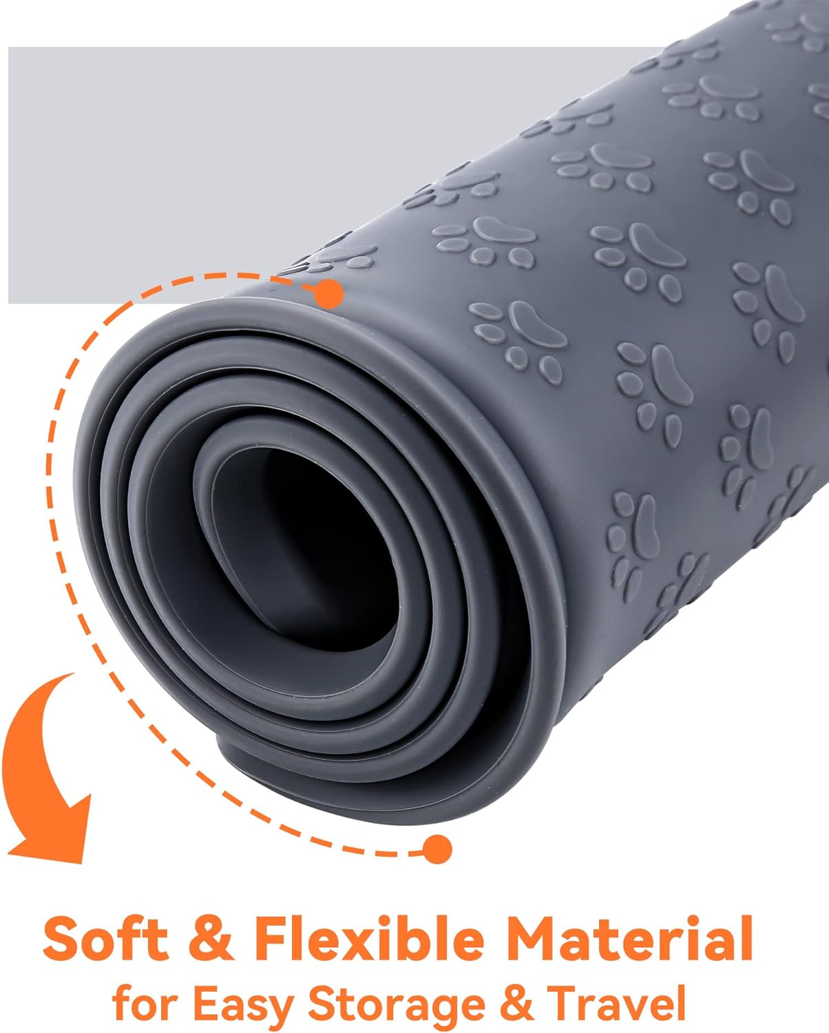 Pet food Mat "Mighty Monkey" HappinessPaws™ Soft and flexible Material