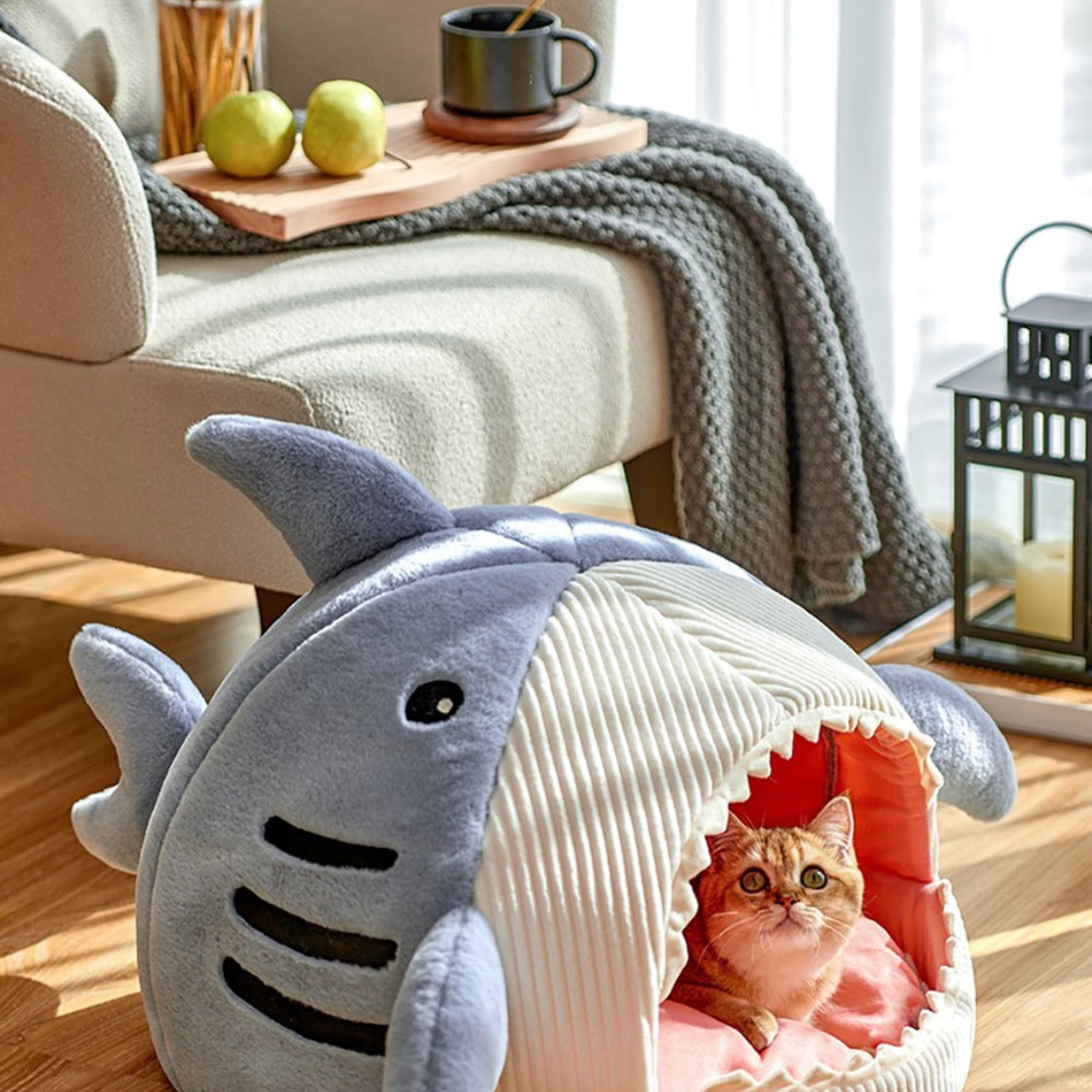 Shark Cat Bed HappinessPaws™