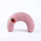 Pink cat calming pillow by HappinessPaws™, offering a soft and cozy resting spot for pets.
