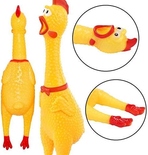 Screaming Chicken Dog Toy: Promote physical activity and mental stimulation for your dog.