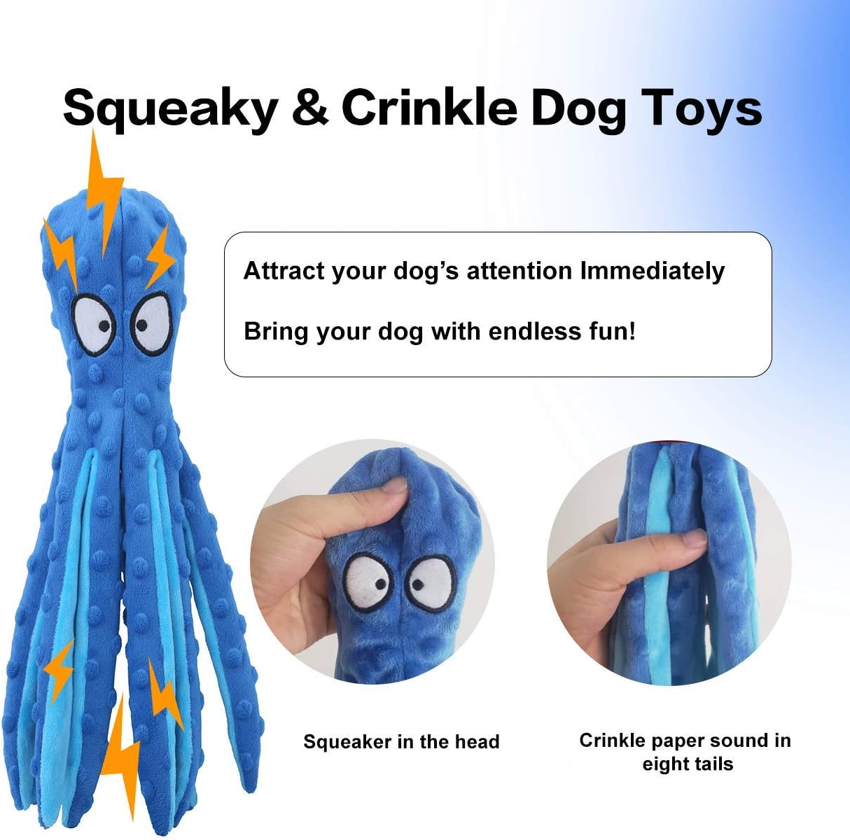 HappinessPaws™ Octopus Indestructible & Squeaky toy: A favorite among playful pups.