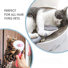 Ensure your cat's coat remains shiny and healthy with regular grooming using the Cat Self-Cleaning Brush by HappinessPaws™