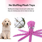 Indestructible & Squeaky Octopus toy by HappinessPaws™: Ideal for keeping your dog entertained.