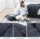 Dark Grey Donut Cat Bed by HappinessPaws™ - Soft and Cozy Sleeping Spot for Cats