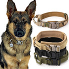 Tactical Military-Grade Dog Collar: Designed for police and service dogs with durability in mind.