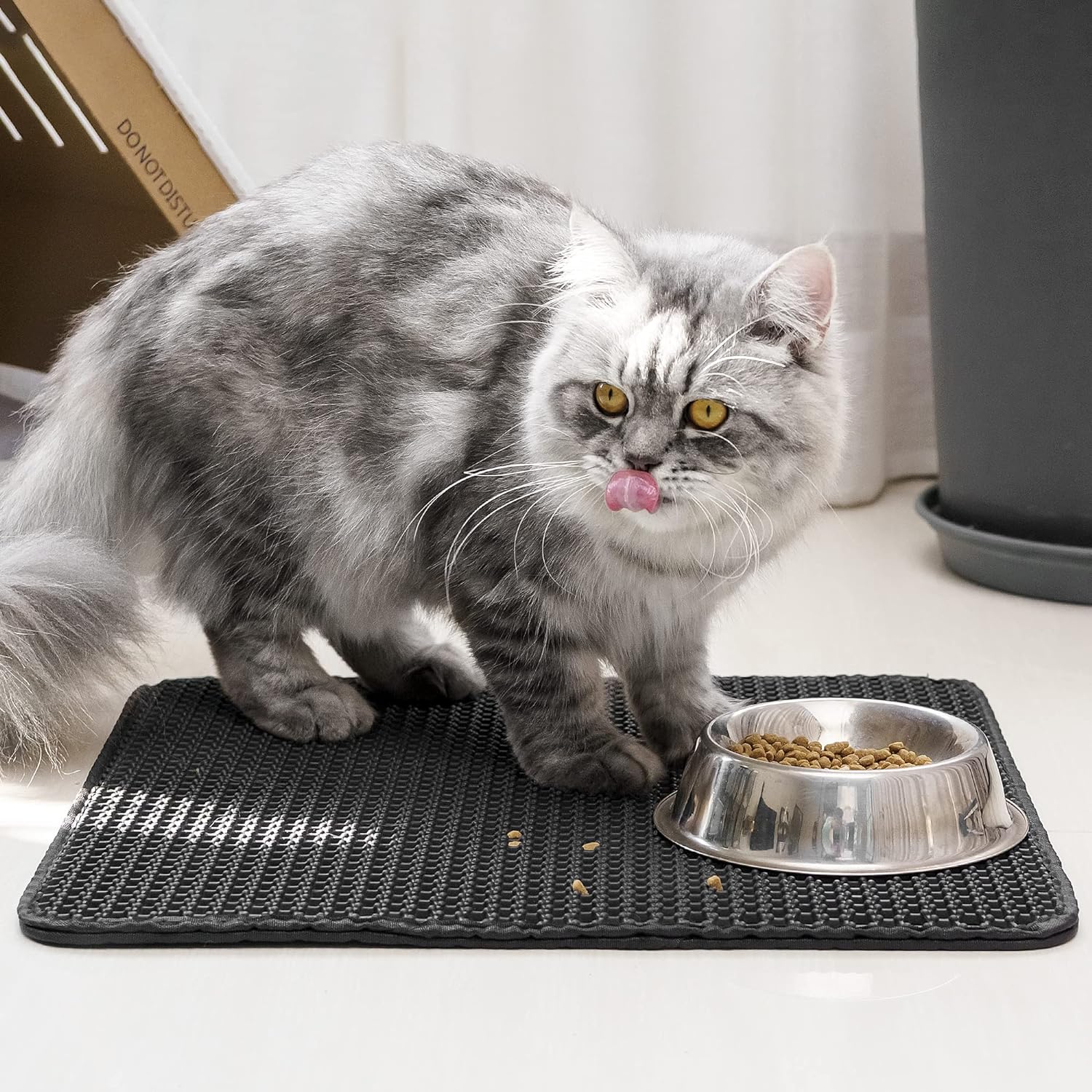 The Ultimate Cat Litter Mat by HappinessPaws®, keeping your home clean and tidy.