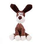 Squeaky Chew Toys HappinessPaws™ Brown dog