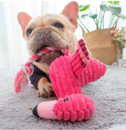 HappinessPaws™ Flamingo Squeaky Plush: Delight your dog with this vibrant and interactive toy.