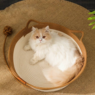 Chic Osier Cat Bed by HappinessPaws™ - Suitable for Cats of All Sizes