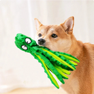 Octopus Indestructible & Squeaky toy by HappinessPaws™: Durable and fun dog toy for interactive play.