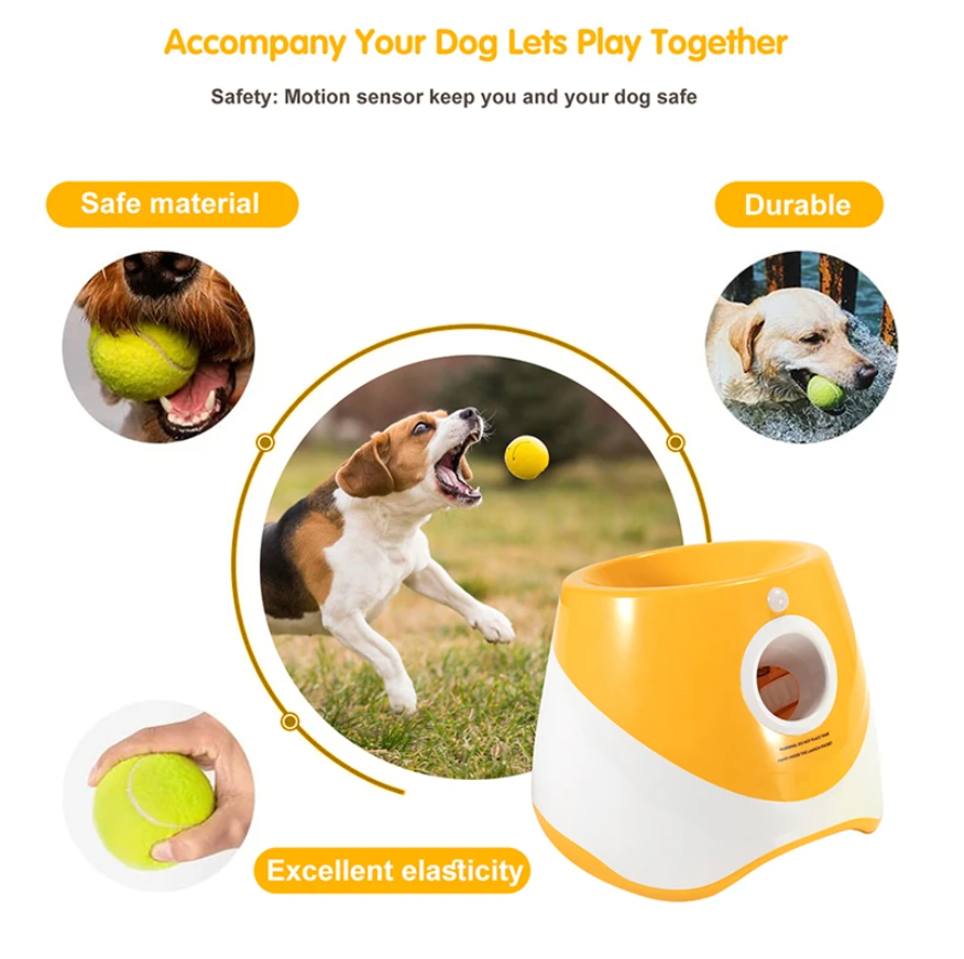 Interactive Tennis Ball Launcher: Keep your dog active and entertained with this innovative toy.