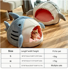 Shark Cat Bed HappinessPaws™ Size chart