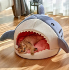 Shark Cat Bed by HappinessPaws™ - Fun and Cozy Hideaway for Cats