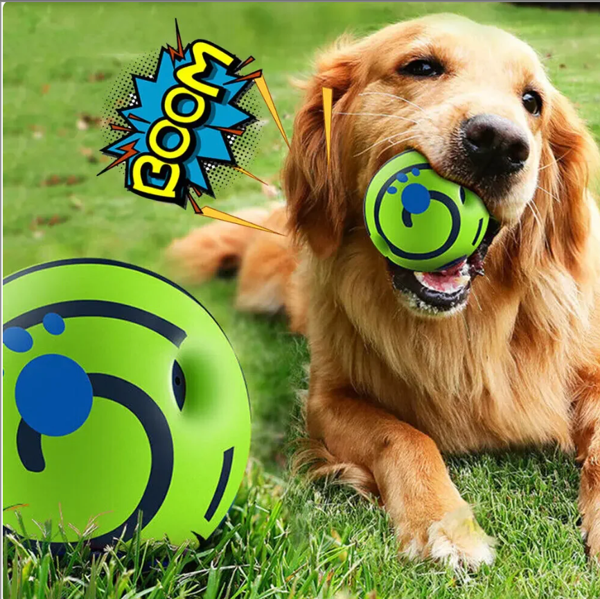 A durable and vibrant Glow Ball by HappinessPaws™, perfect for playing fetch both indoors and outdoors.