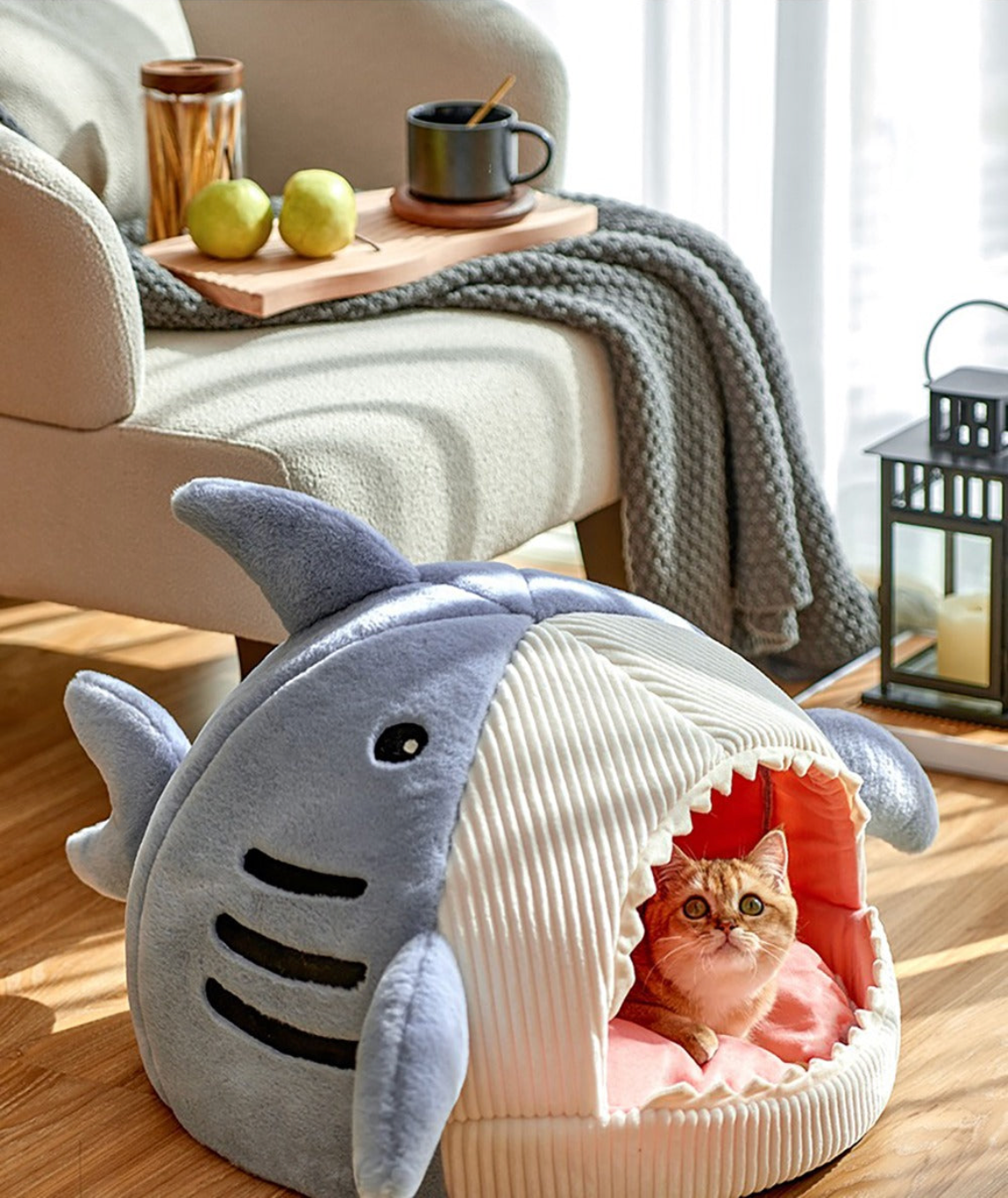 Shark Cat Bed HappinessPaws™