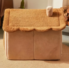 Cat House by HappinessPaws™ - Durable plush roof design to keep cats warm and comfortable.