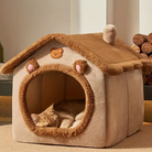 Cat House by HappinessPaws™ - A comfortable space for cats to relax, featuring soft plush materials.