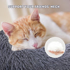 Dark Grey Donut Cat Bed by HappinessPaws™ - Perfect Gift for Cat Lovers in Your Life