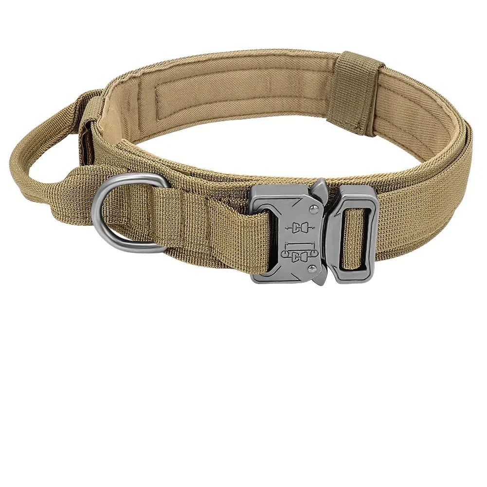 HappinessPaws™ Tactical Dog Collar: Ensure reliability and durability for your working canine partner.