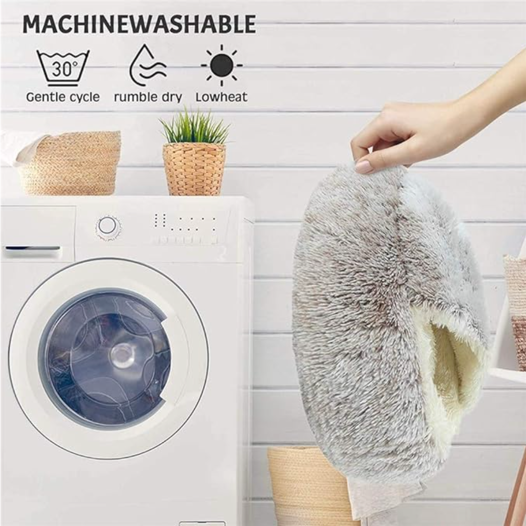 Machine washable Cat Cozy Cocoon by HappinessPaws™ - Easy to clean and maintain