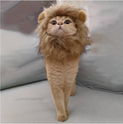 Cat posing with a lion costume by HappinessPaws™, showcasing the full costume in a cute stance