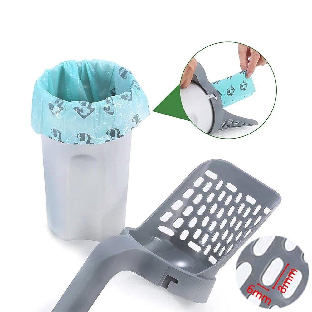 Improved scooping efficiency with the Ultimate Cat Litter Scoop by HappinessPaws™