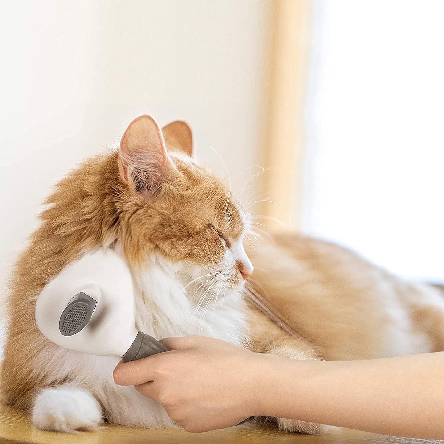 Cat Self-Cleaning Brush by HappinessPaws™ - Gentle Grooming for Cats