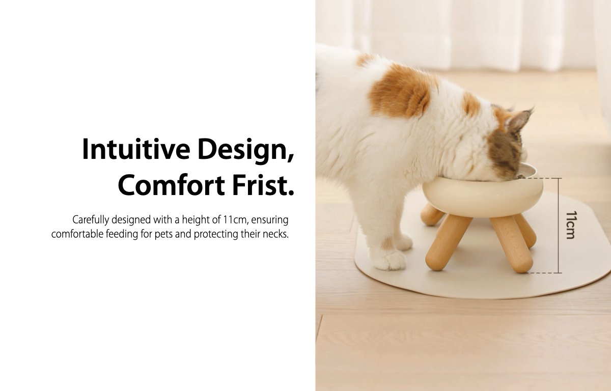 Gulo Ceramic Pet Bowl HappinessPaws™ Design