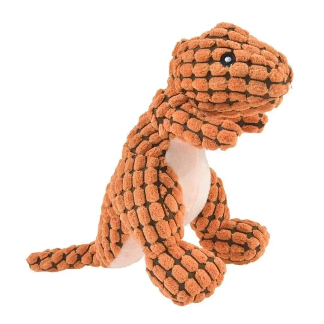 Orange Indestructible Dino Dog Toys