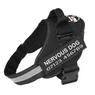 Personalised No Pull Dog Harness HappinessPaws™ - Black