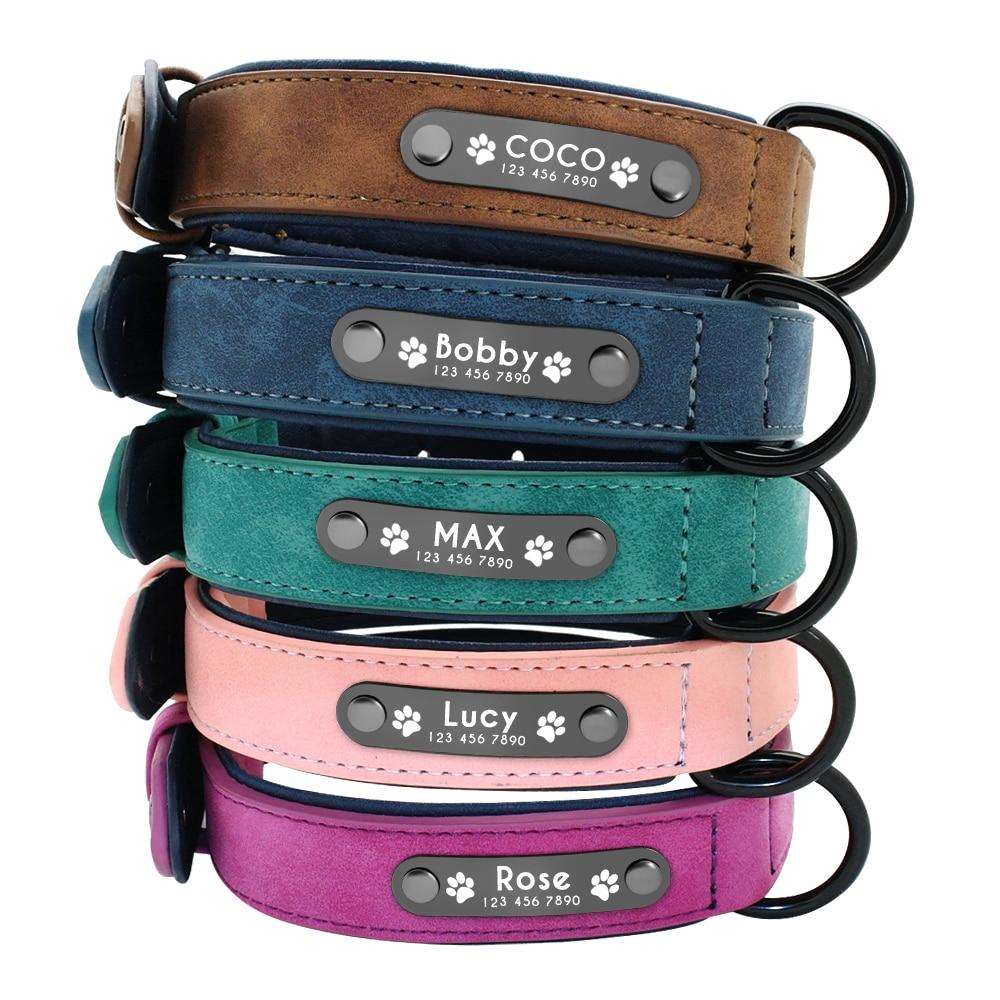 HappinessPaws™ Dog Collar with Personalization: Enhance your pet's style with a customized touch