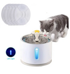 Pet water dispenser designed to filter heavy metals, pet hair, and debris for safe drinking