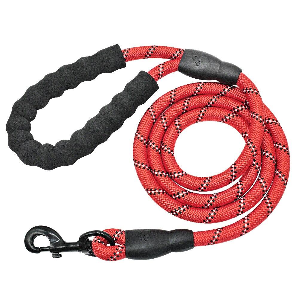 Red Strong Reflective Dog Leash HappinessPaws™